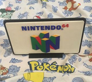 Rare Nintendo 64 double Sided Sign 2
