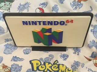 Rare Nintendo 64 double Sided Sign 4