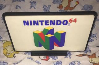 Rare Nintendo 64 double Sided Sign 9