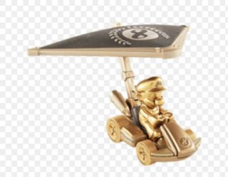 Sdcc 2019 Mattel Mario Kart Hot Wheels Gold Chase Rare Box In Hand