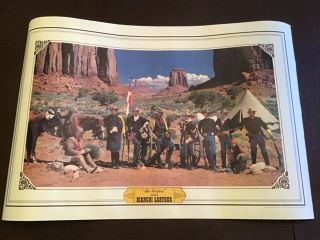 Vintage 24” X 36” Bianchi Leather “the Troopers” Poster
