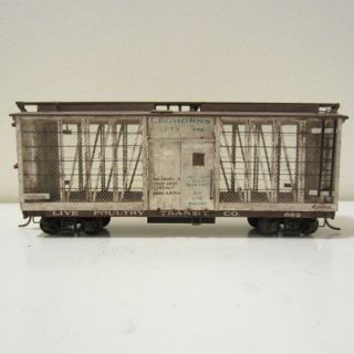 Ho Scale Vintage Custom Wood,  Metal And/or Brass Live Poultry Stock Car