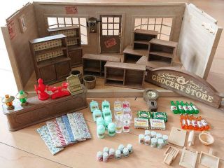 Sylvanian Families Calico Critters Vintage Forest Grocery Store Very Rare 51