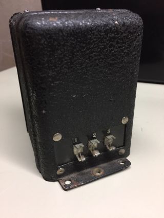 vintage Jensen Z - 3156 - 3 500 - 5000 ohm speaker transformer black crinkle 5