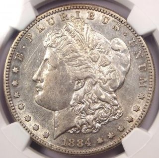 1884 - S Morgan Silver Dollar $1 - Ngc Au50 - Rare In Au50 - Scarce Date
