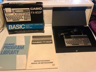 Casio Fx 802p Rare Pocket Computer Calculator Programmable Vintage