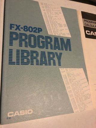 Casio Fx 802P RARE POCKET COMPUTER Calculator PROGRAMMABLE Vintage 3