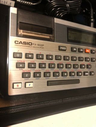 Casio Fx 802P RARE POCKET COMPUTER Calculator PROGRAMMABLE Vintage 6