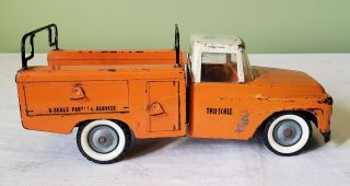 Tru - Scale Toys INTERNATIONAL HARVESTER UTILITY TRUCK 50 ' s V RARE COMPLETE 4