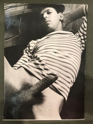 Vintage Photo Male 5x7 Black& White Gay Interest