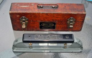 Vintage Bullard 12 Inch Precision Level With Wood Box / Bridgeport Conn.  U.  S.  A.
