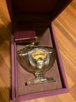 Vintage Shalimar Perfume Guerlain Paris.