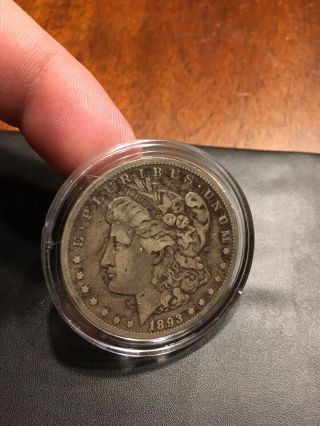 1893 - Cc Key Date Morgan Silver Dollar Rare - Low Mintage