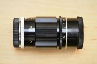 Vintage Canon 135mm F:3,  5 L39 Screw Mount Rangefinder Lens With Case 2