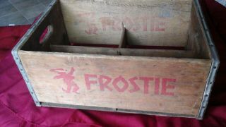 Vintage Wooden Frostie Crate For Carrying Soda - Catonsville Bottling Co.