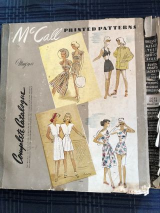 Vintage Mccall Pattern Counter Book May 1947