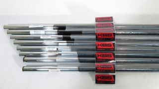 Rare Kbs Tour V 110 Stiff Flex (custom Black Pearl) Steel Iron Shafts 3 - Pw