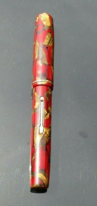 Rare Vintage Waterman 92v Red Gold Ring Top Fountain Pen Waterman Pen