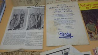 Vintage 40 ' s Tandy Stylecraft Leathercraft Book Patterns Al Stohlman Ken Griffin 4