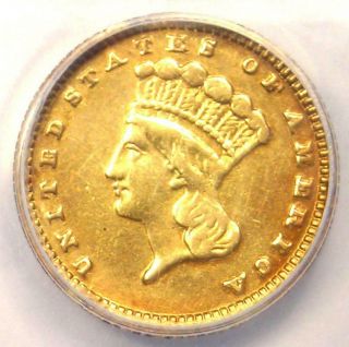 1883 Indian Gold Dollar Coin G$1 - Certified Anacs Xf40 Details - Rare Coin