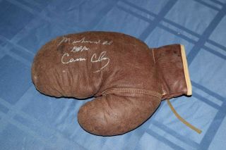 Vintage Antique Muhammad Ali Cassius Clay Signed Autographed Boxing Glove