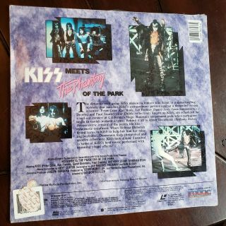 Kiss meets the phantom of the park Laserdisc factory rare laserdisk 9