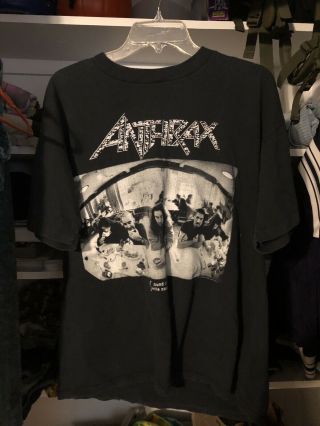 Anthrax Sound Of White Noise Tour Metal Thrash Concert T Shirt Vtg 1993 Xl