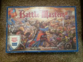 1992 Battle Masters Vintage Board Game Milton Bradley Complete And Bagged