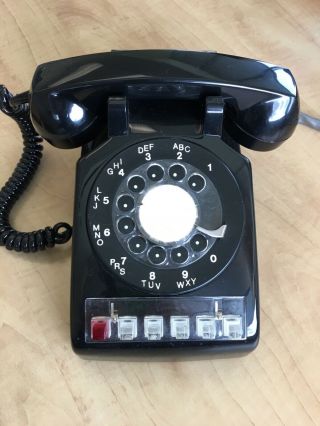 Vintage Northern Telecom Multi Line Rotary Dial Telephone 6 Button