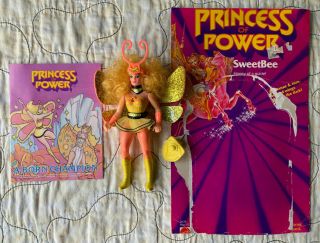 Vintage She - Ra Princess Of Power Pop Sweet Bee Complete With Back Card
