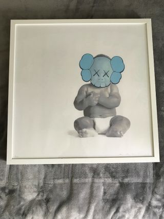 2006 Fake KAWS “Infant Print” 20 X 20.  Poster.  Rare “Signed,  Dated” 6