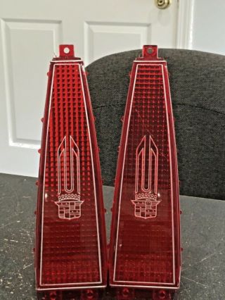 Set Of Vintage Cadillac Tail Light Lens/new Old Stock