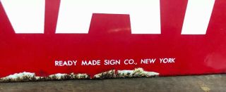 Vintage Enamel Danger Electric Current Keep Away Large Ready Made Sign Co NY 4