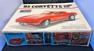 Vintage Monogram 1965 Corvette Sting Ray 1/8 Model Kit