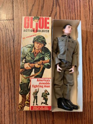 Vintage Hasbro 1964 Gi Joe Action Soldier 7500 With Box - Dark Hair