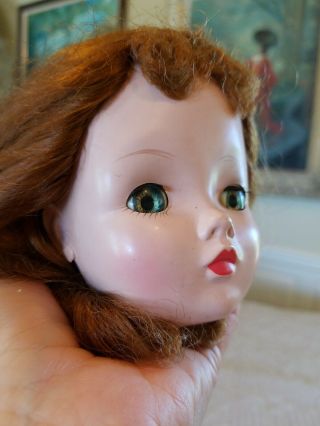 Vintage 1950s or 60s Madame Alexander Cissy? Doll Red Hair Green Eyes 19 