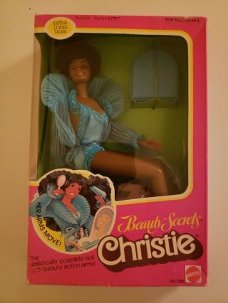 Beauty Secrets Christie Barbie Doll Superstar Era Aa Vintage 1295 1979 Nrfb