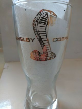 2 Vintage Shelby Cobra 1969 Pilsner Beer Glass 3
