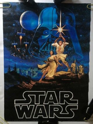 Star Wars Vintage Movie Poster Pin - Up Hilderbrandt 1977 Fox Factors