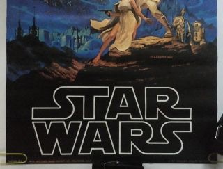 Star Wars Vintage Movie Poster Pin - up Hilderbrandt 1977 Fox Factors 4