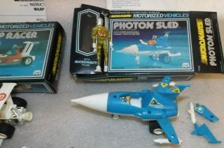 Vintage 70 ' s Mego Micronauts Photon Sled Warp Racer Ultronic Scooter X 2
