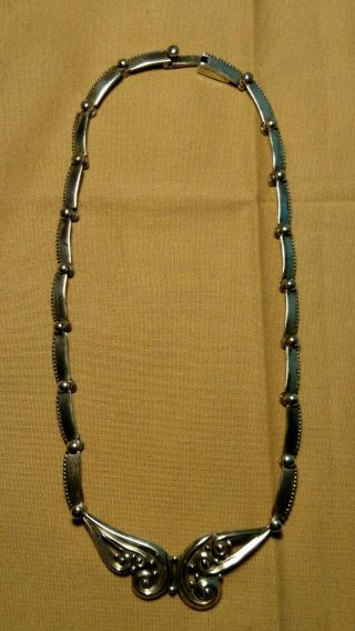 VERY VINTAGE - MARGOT DE TAXCO 5344 - LOVELY STERLING SILVER NECKLACE/CHOKER - MEXICO 4