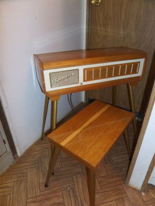 Vintage Farfisa Pianorgan I Electric Air Organ Piano Italy W/ Matching Bench
