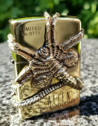 Zippo,  Alien Facehugger,  20th Anniversary,  Limited Edition ( (extremely Rare))