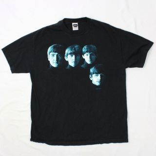 Vtg With The Beatles T - Shirt Extra Large Vintage Black Tee English Band Dated 99