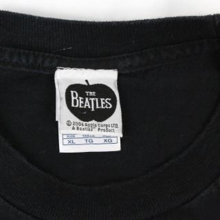VTG With The Beatles T - Shirt Extra Large VINTAGE Black Tee English Band Dated 99 6