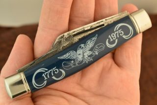 Vintage Limited Edition Usa Made 200th Us Navy Anniversary Stockman Knife (6086)