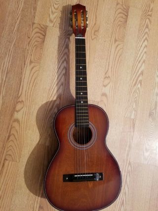 Vintage Norma Classical Acoustic Guitar Wood Made In Japan Steel Reinforced Neck