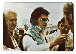 Elvis Presley Vintage Candid Photo 1 - Philadelphia,  Pa - June 24,  1974