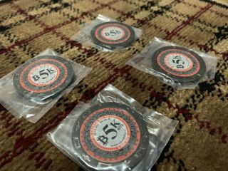 Extremely Rare 2019 R - Series Moonbits Titanium Finish - Bitcoin Poker Chip